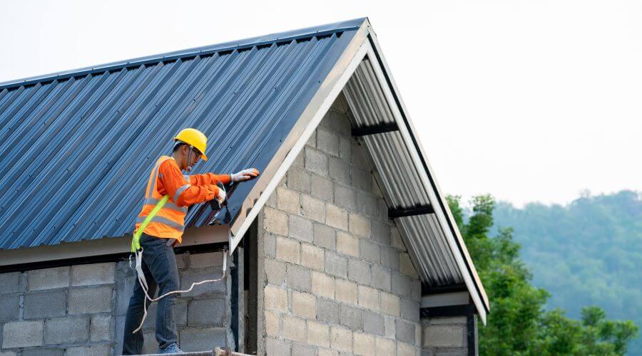 Professional metal roof installation in Milano, TX